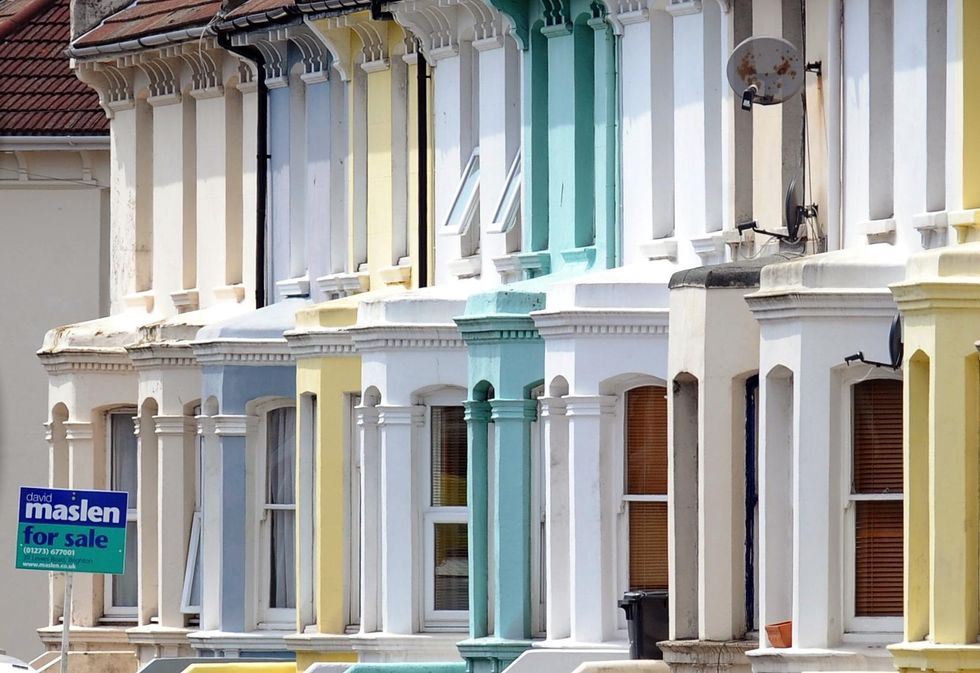 Colourful houses in London
