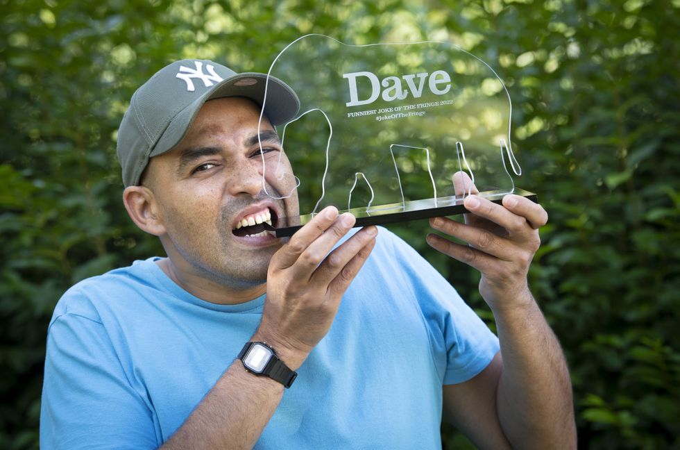 Comedian Masai Graham winner of the Dave Joke of the Edinburgh Fringe 2022 award for the second time