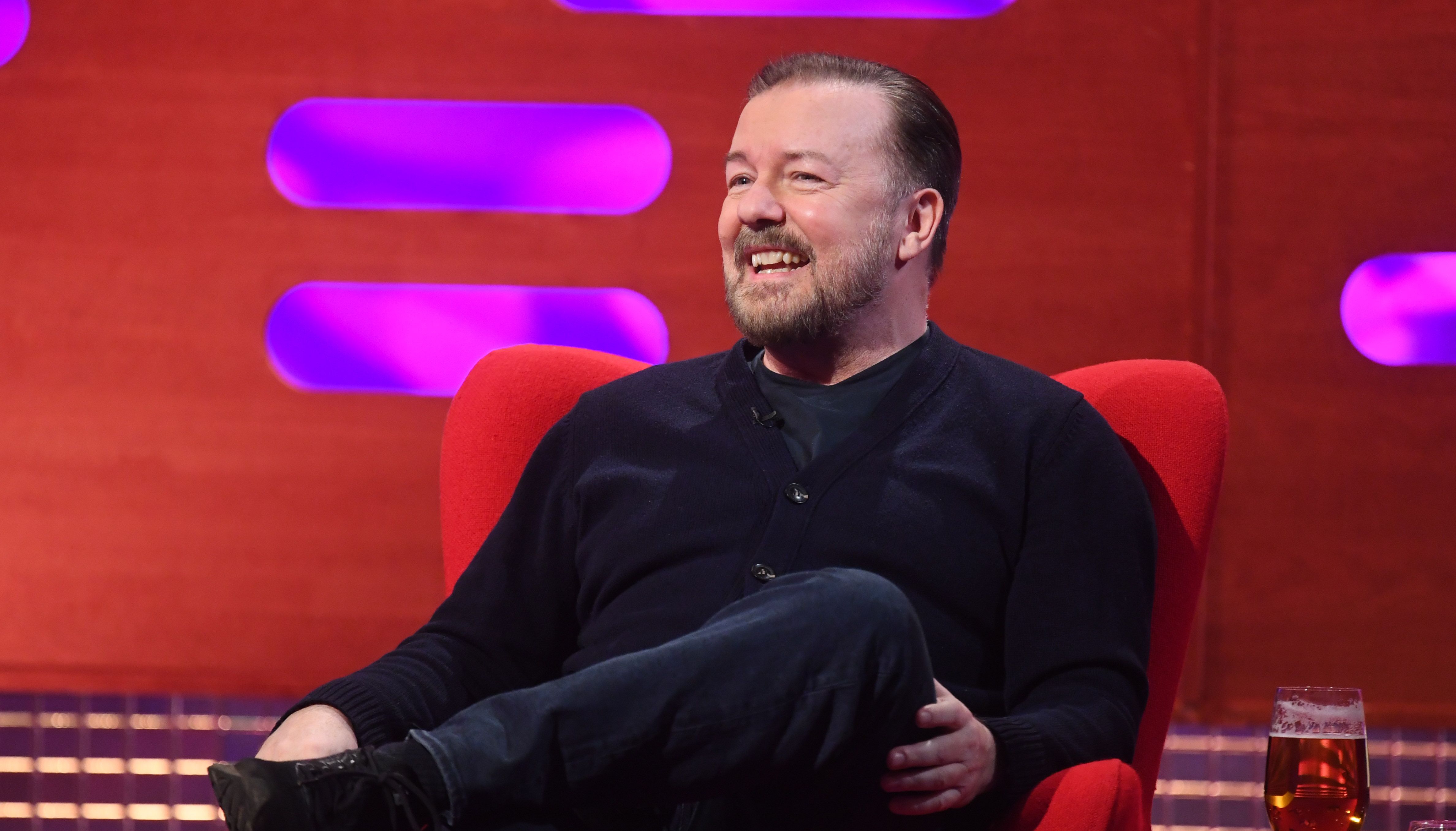Comedian Ricky Gervais said he reported fans for %22hate crimes%22 after laughing at wrong parts of his stand up