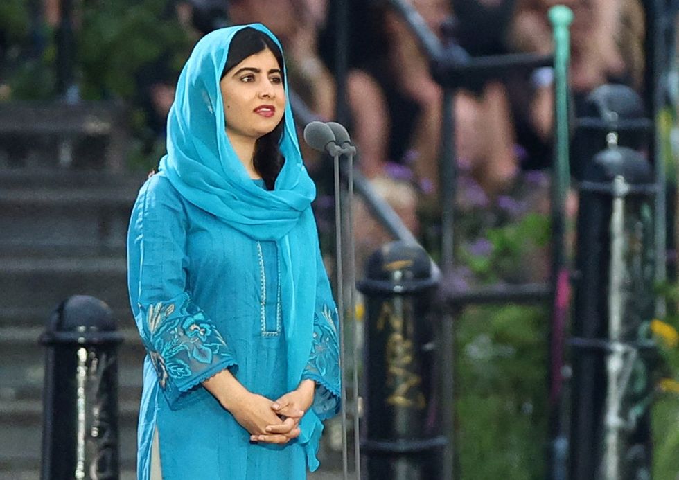 Commonwealth Games - Opening Ceremony - Alexander Stadium, Birmingham, Britain - July 28, 2022 Malala during the opening ceremony REUTERS/Hannah Mckay