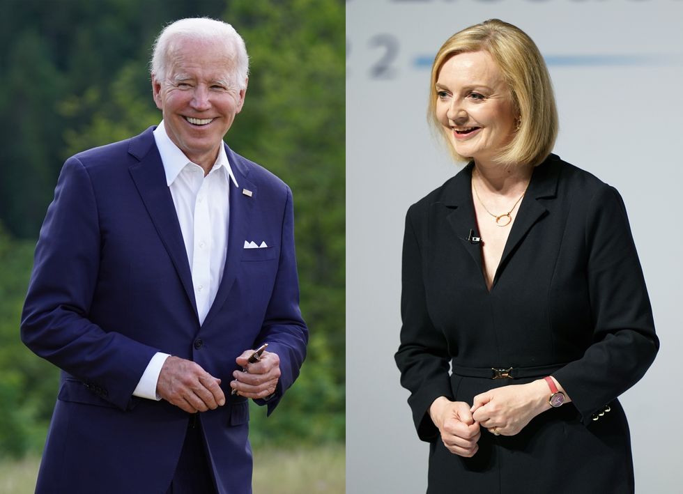 Composite file photos of US President Joe Biden and new Prime Minister Liz Truss. US President Joe Biden has congratulated Liz Truss on becoming Prime Minister and vowed to deepen the %22special relationship%22. The White House confirmed that Mr Biden will speak to Ms Truss on Tuesday evening. Issue date: Tuesday September 6, 2022.
