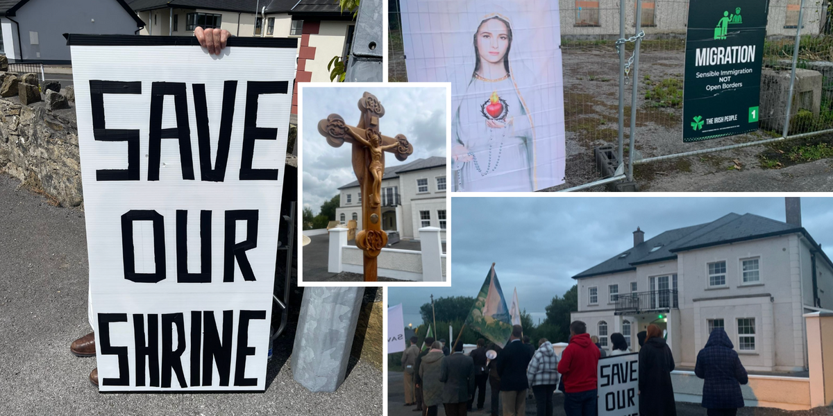 NextImg:'We're not racist!' Inside the battle over immigration in rural Ireland as famous holy site is threatened