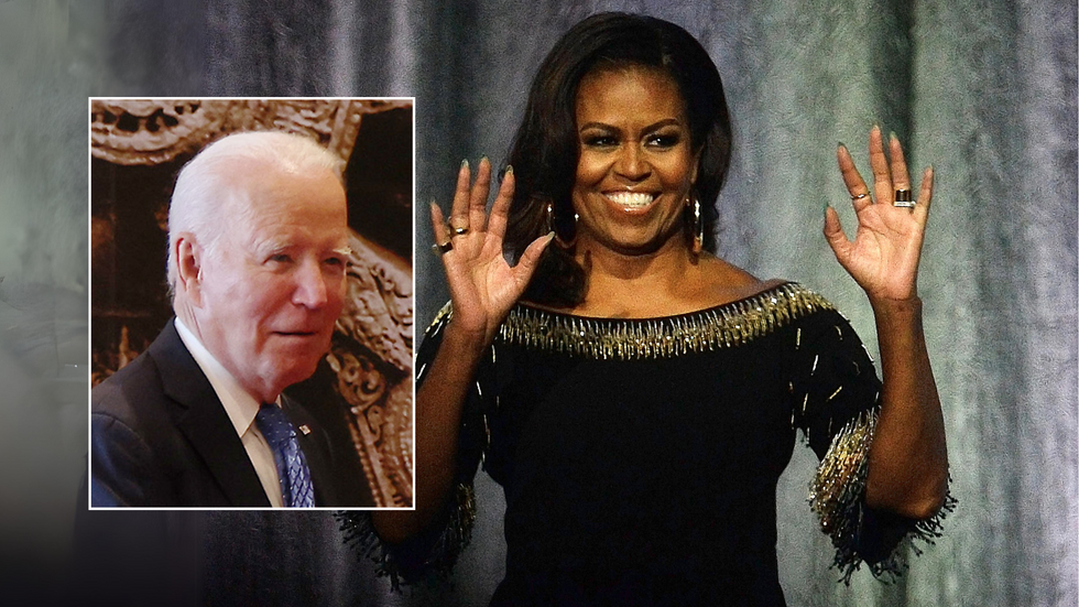 Composite image of Joe Biden and Michelle Obama