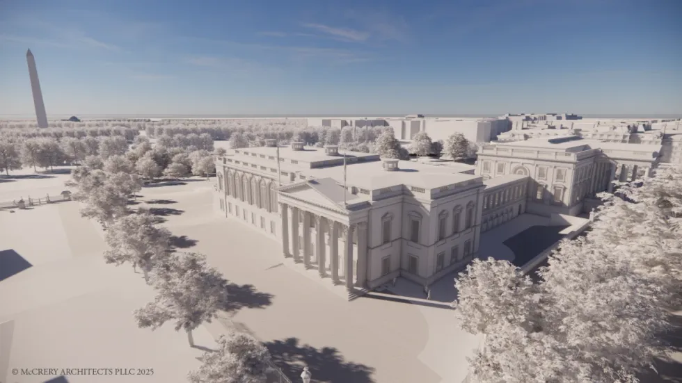 Concept designs for the new ballroom on the White House's East Wing