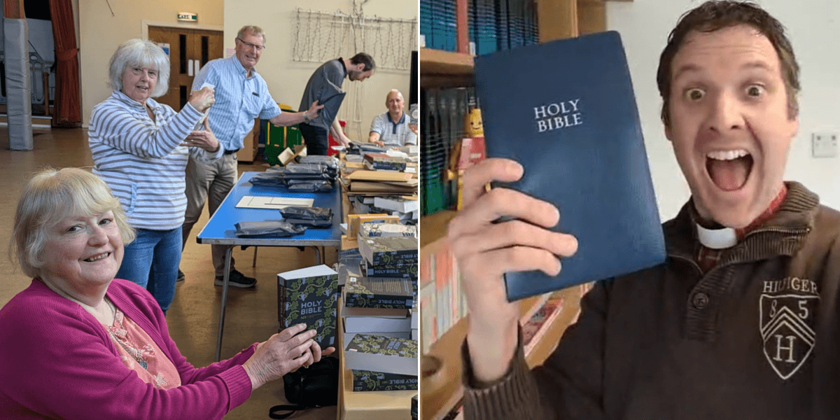 Vicar swamped with Bible requests after offering to send them out for FREE in viral TikTok clip Vicar swamped with Bible requests after offering to send them out for FREE in viral TikTok clip