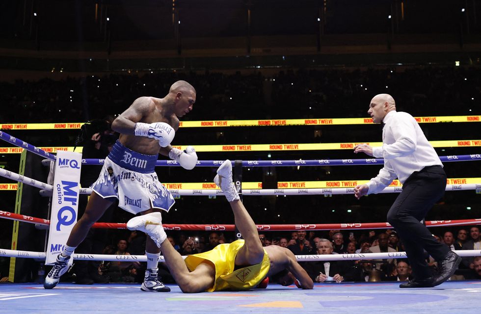 Conor Benn knocked Chris Eubank Jr down twice in the final round