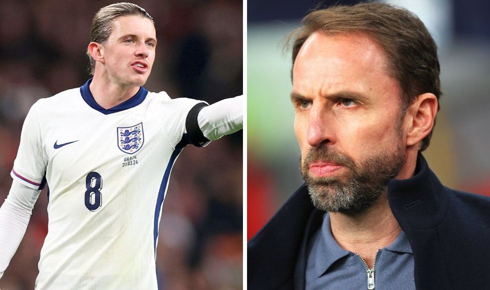 Conor Gallagher and Gareth Southgate