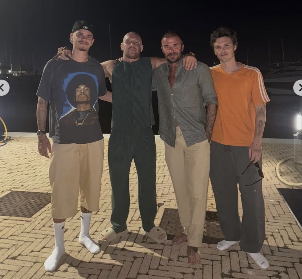 Conor McGregor also appeared with the other Beckhams - Romeo and Cruz
