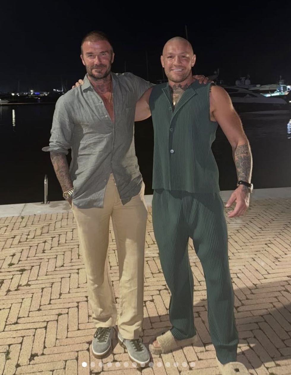 Conor McGregor announced that he and David Beckham are 'yacht neighbours'