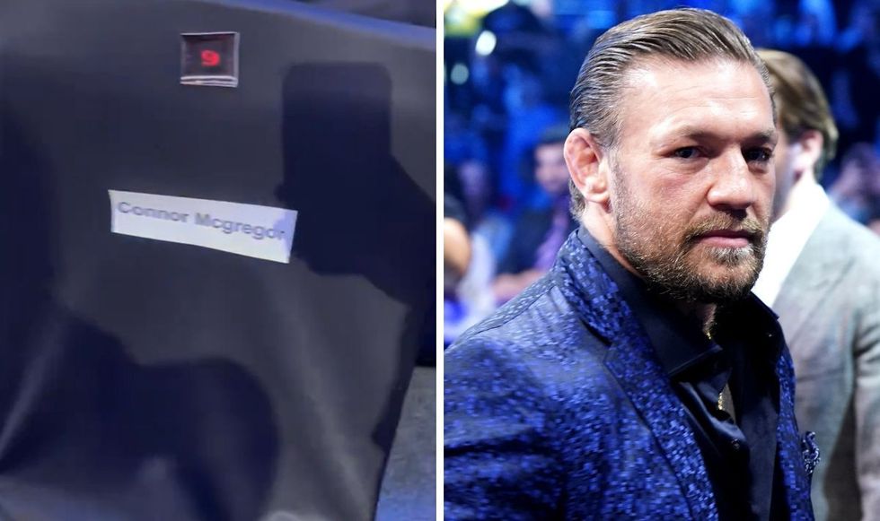 Conor McGregor's name was spelt wrong