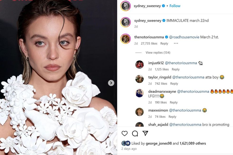 Conor McGregor Sydney Sweeney