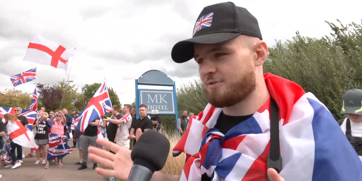 NextImg:'We're fed up of paying for them!' Britons demonstrate outside migrant hotel following Epping verdict: 'We've had enough'