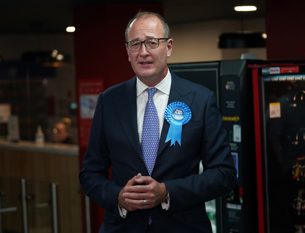 Conservative candidate Peter Fleet, who was defeated by Sarah Green of the Liberal Democrats.