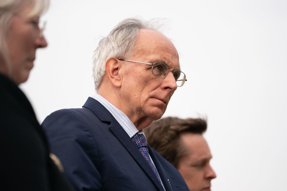 Conservative MP for Wellingborough Peter Bone at the opening of category C prison HMP Five Wells in Wellingborough. Picture date: Thursday March 3, 2022.