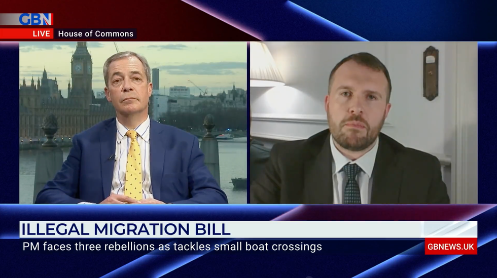 Conservative MP Jonathon Gullis on GB News with Nigel Farage