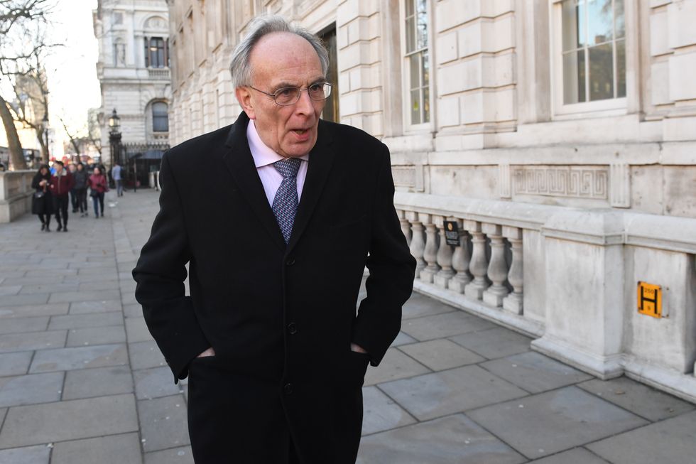 Conservative MP Peter Bone in Whitehall