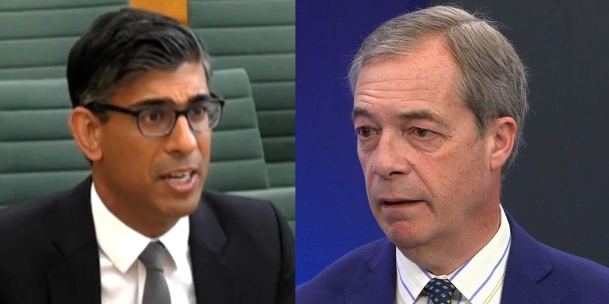 Farage is now MORE trusted to deal with immigration than Sunak Farage is now MORE trusted to deal with immigration than Sunak