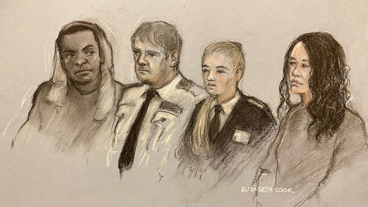 Constance Marten and Mark Gordon in court