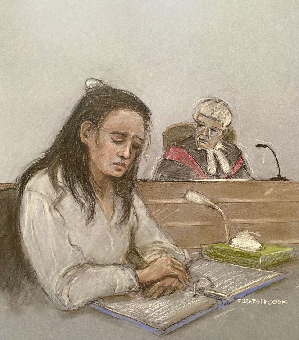 Constance Marten trial sketch