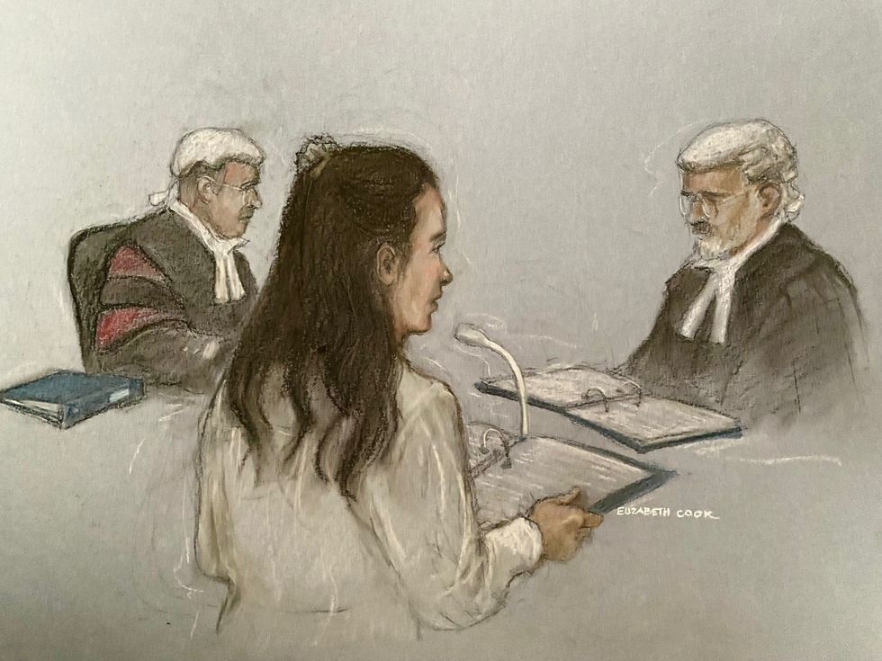 Constance Marten trial sketch