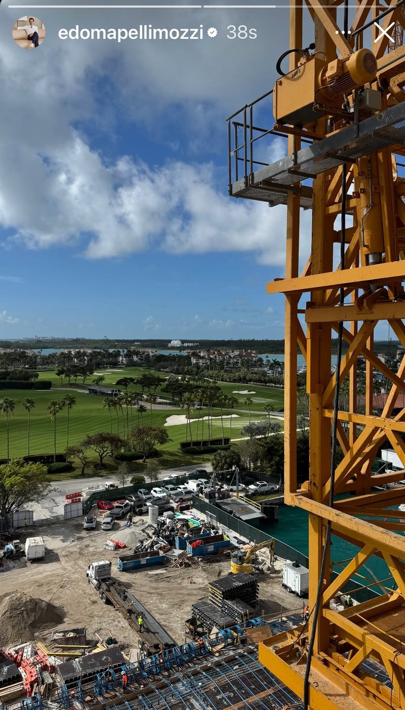 Construction site in West Palm Beach, Florida
