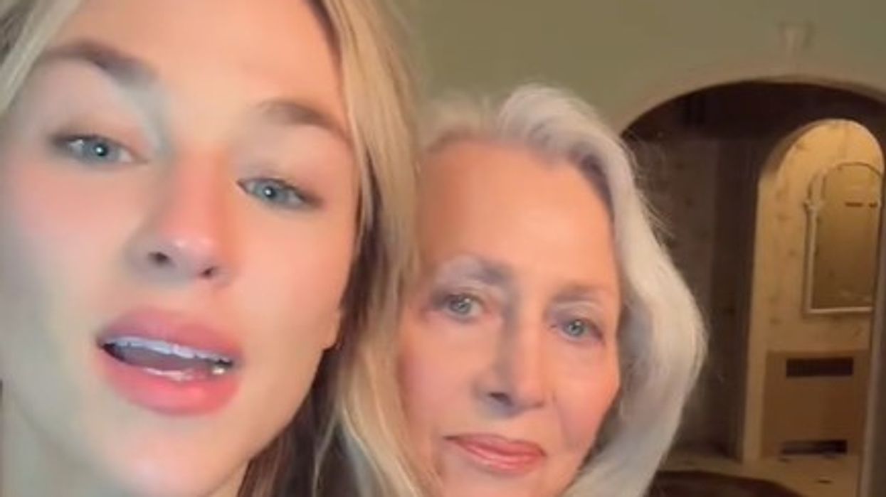 content creator with her grandma