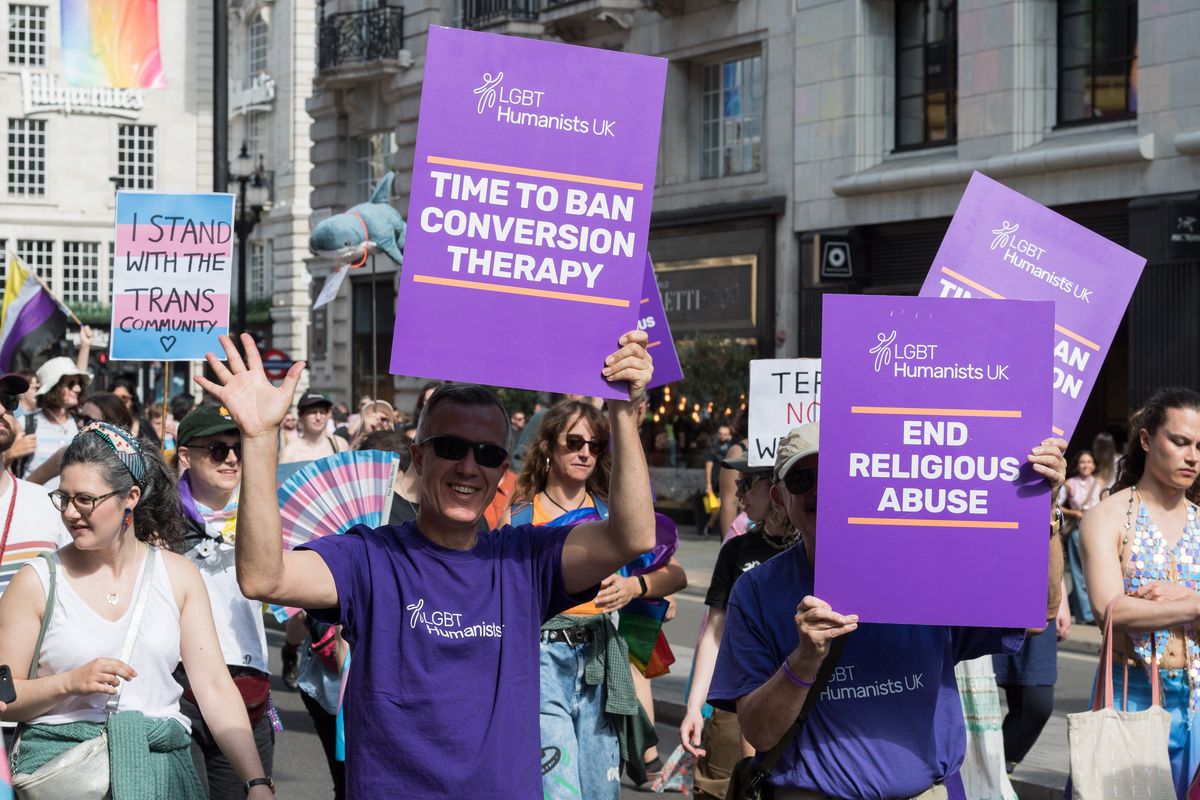 Conversion therapy protest