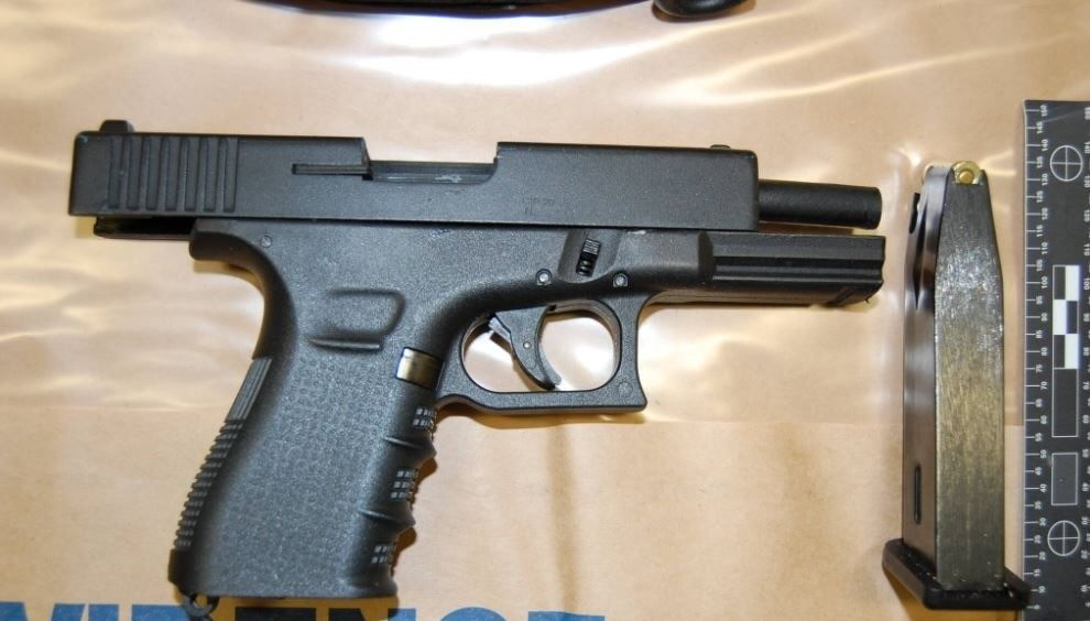 Converted 9mm handgun