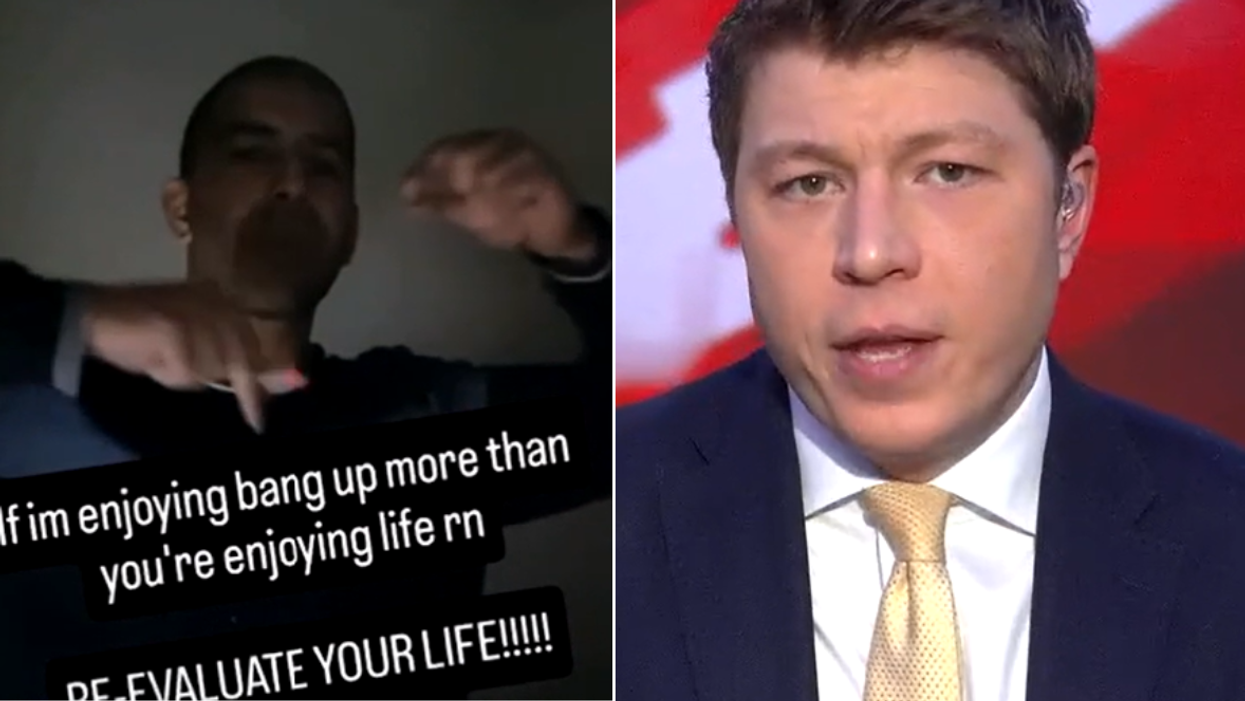 Convicted murderer illegally filming himself dancing and rapping in British jail; Patrick Christys