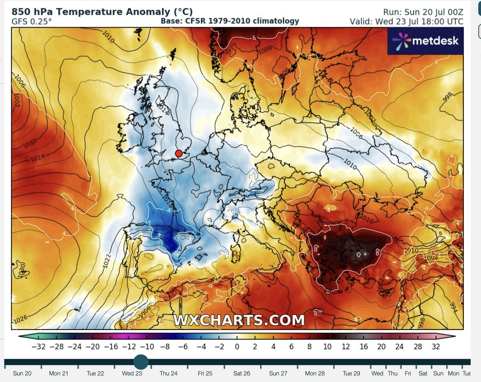 Cool conditions will dominate British weather this week