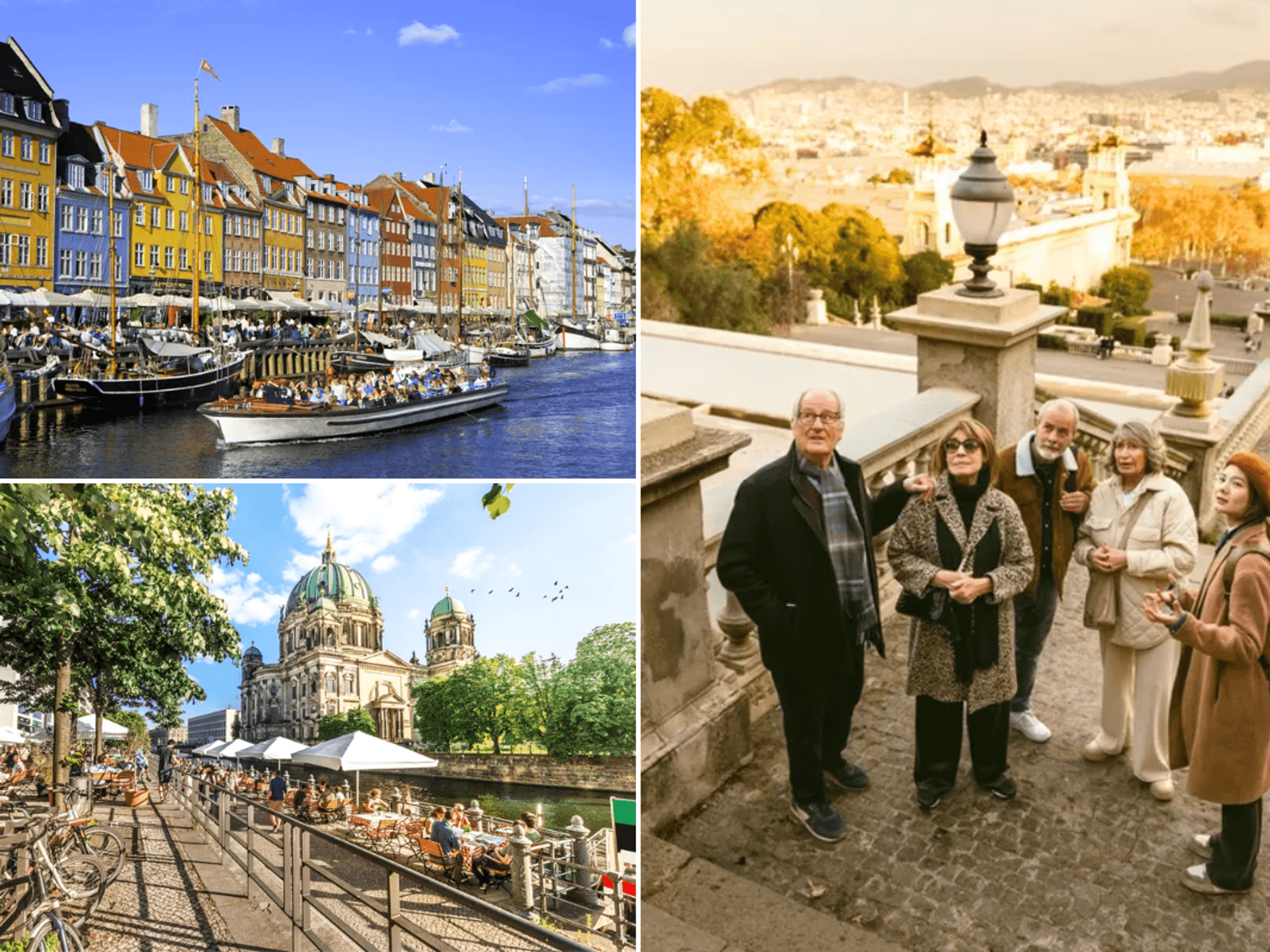 Copenhagen river / Berlin, Germany / Tourists in Barcelona