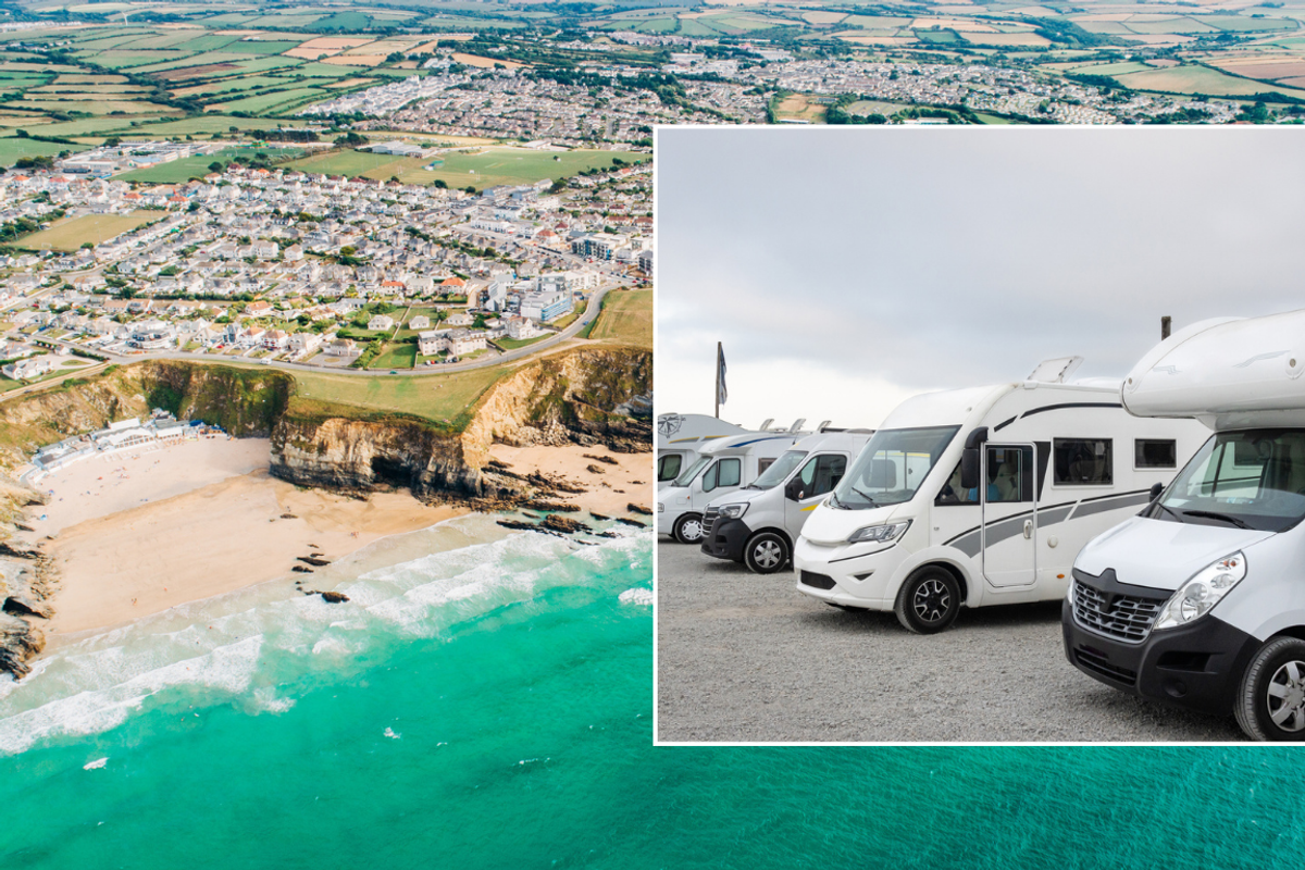 Cornwall and parked motorhomes