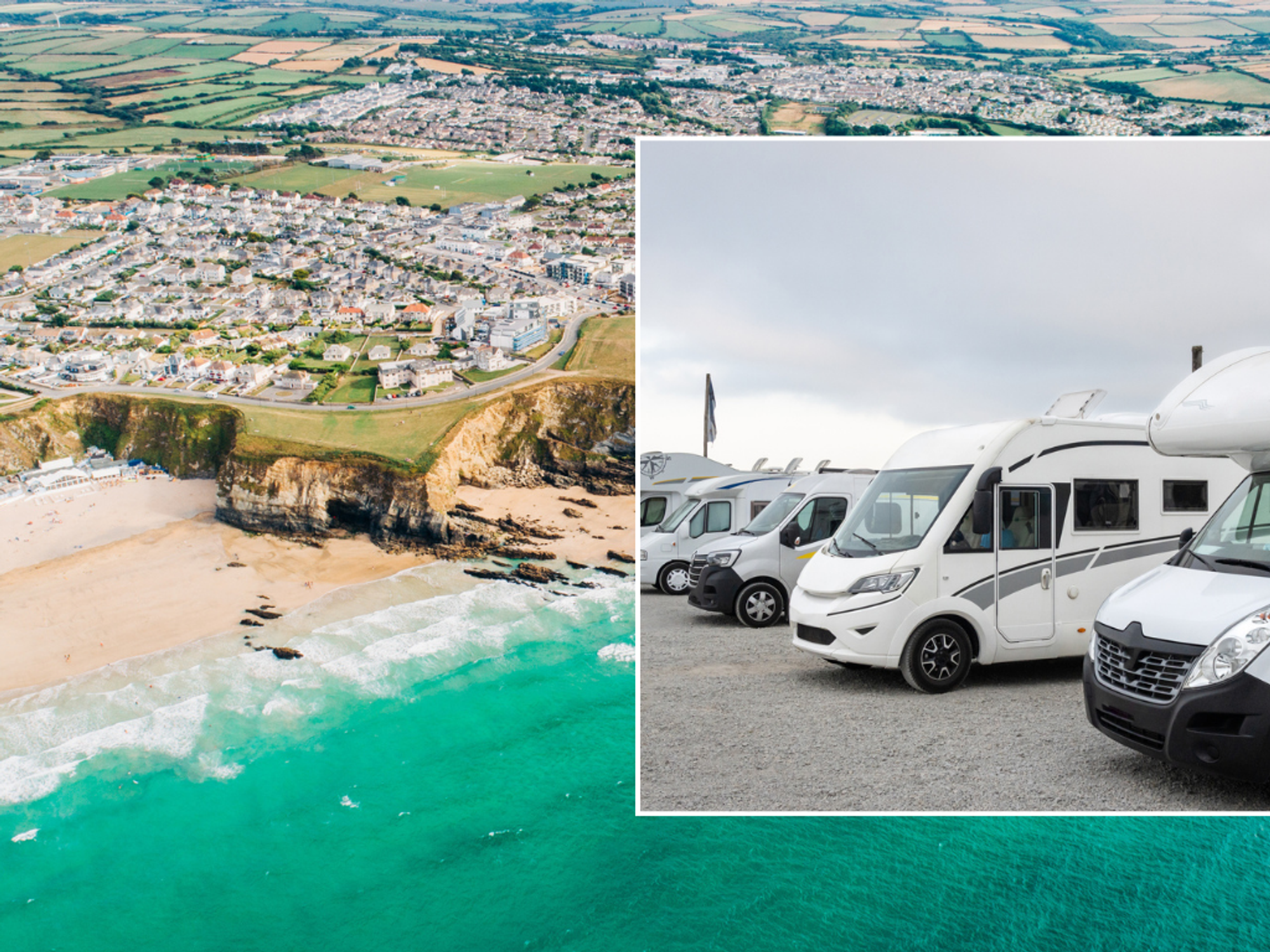 Cornwall and parked motorhomes