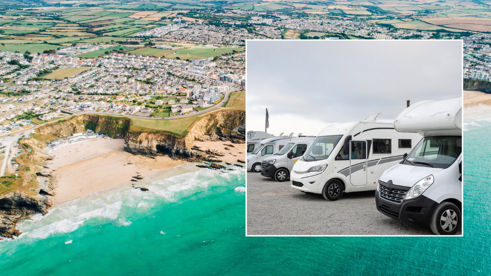Cornwall and parked motorhomes