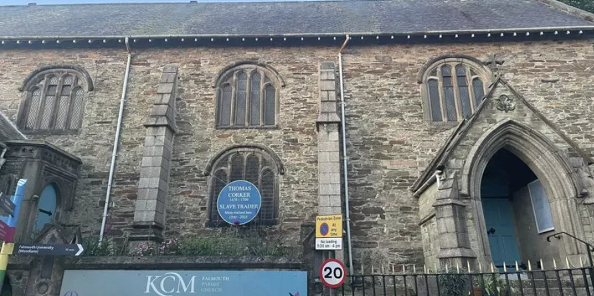 NextImg:Church nearly 500 years old vandalised by activists in protest against memorial to slave trader that is 'blot on our town'