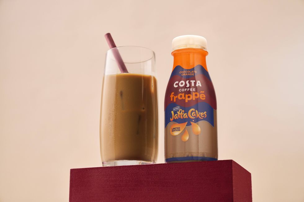 Costa Coffee frappe Jaffa Cake