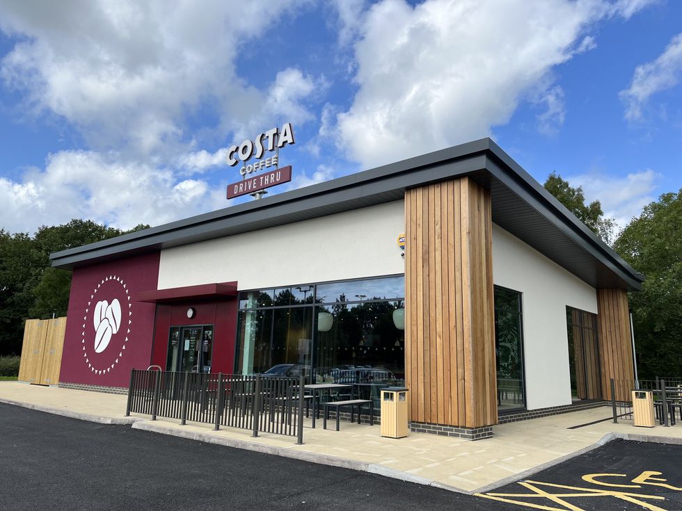 Costa Coffee outside drive thru