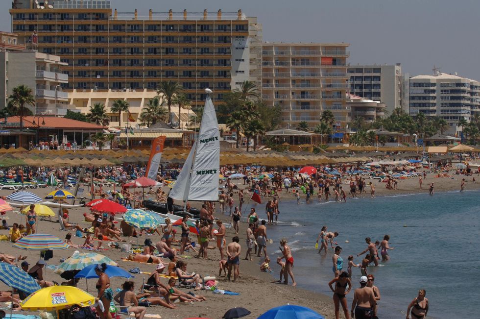 Costa del Sol beach near Torremolinos.