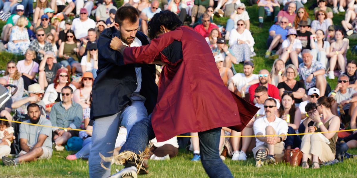 Shin-kicking champion crowned at traditional rural games dating back 400-years Shin-kicking champion crowned at traditional rural games dating back 400-years