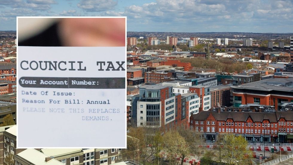 Council tax bill and Birmingham's jewellery quarter