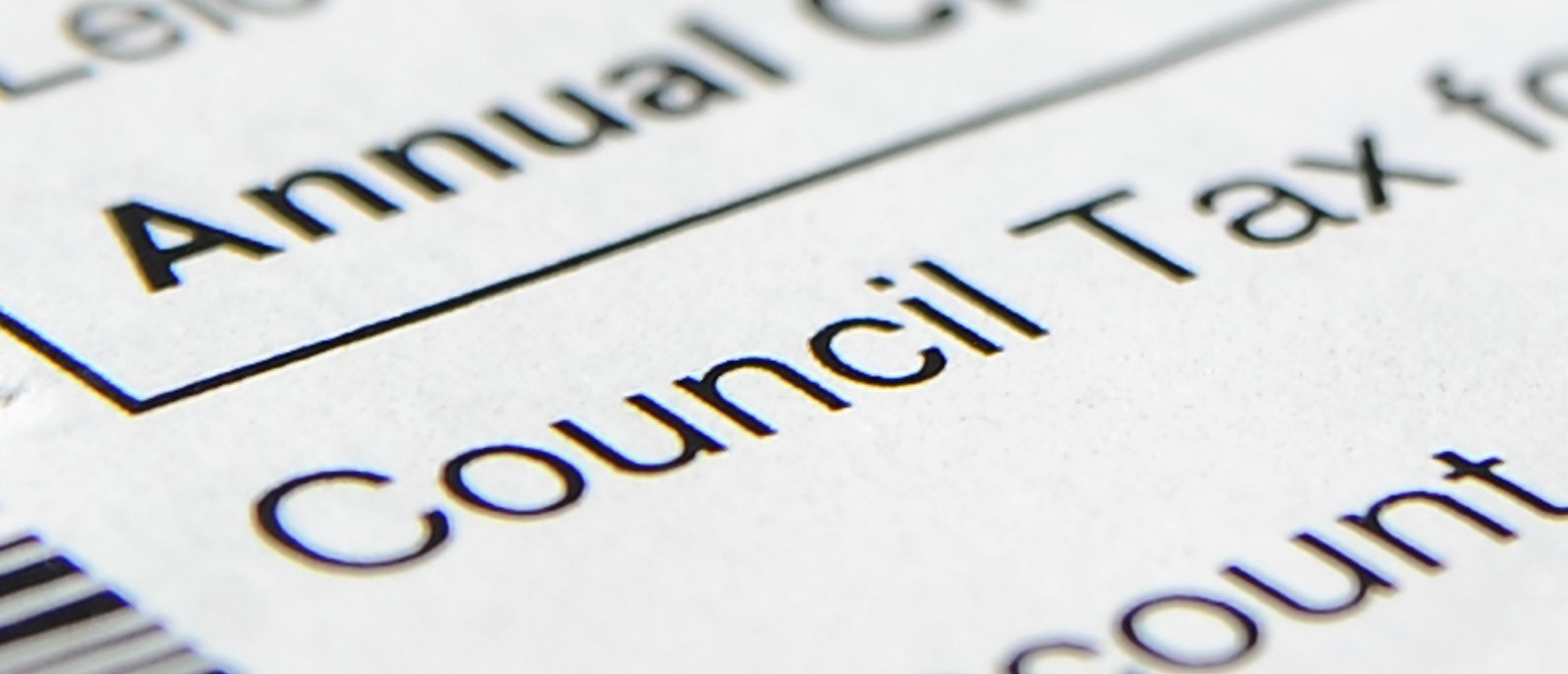 Council tax bill including discount