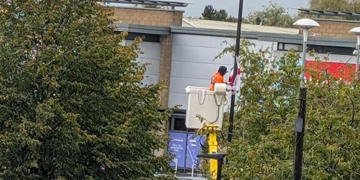 NextImg:Council worker taking down England flags 'doesn't want to come into work tomorrow' after being heckled for doing his job