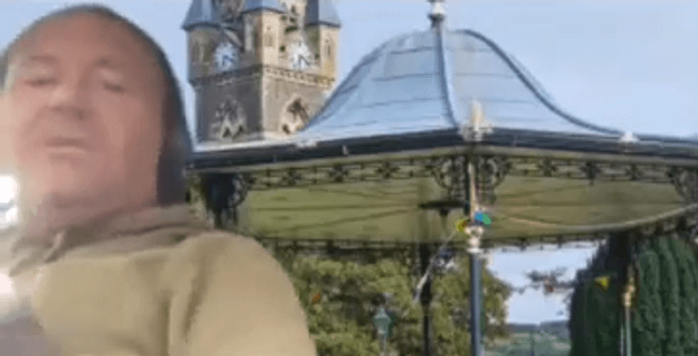 Councillor in the car