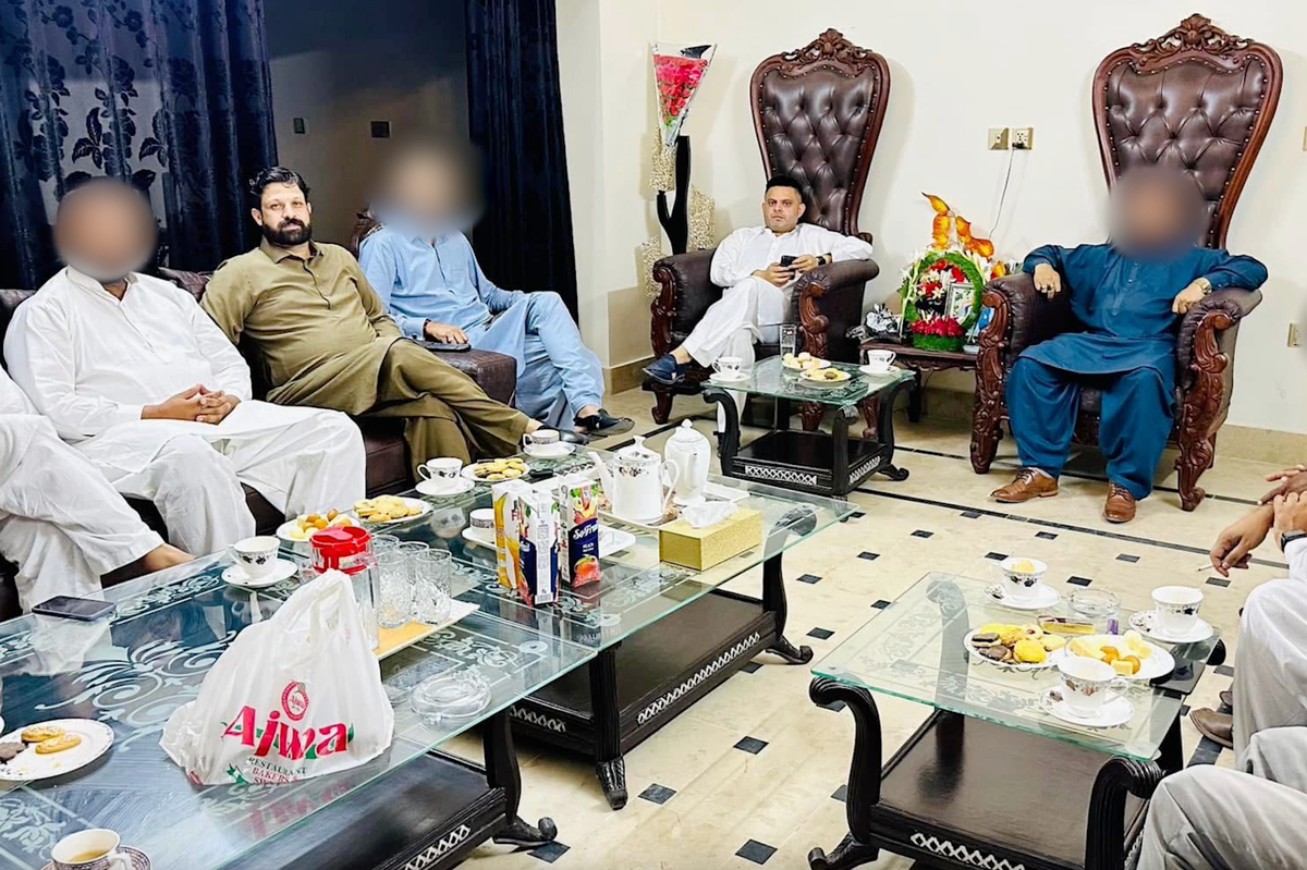 Councillor Waseem Zaffar pictured with Raja Arshad Khan