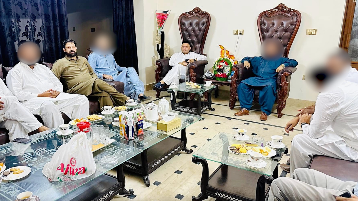 Councillor Waseem Zaffar pictured with Raja Arshad Khan