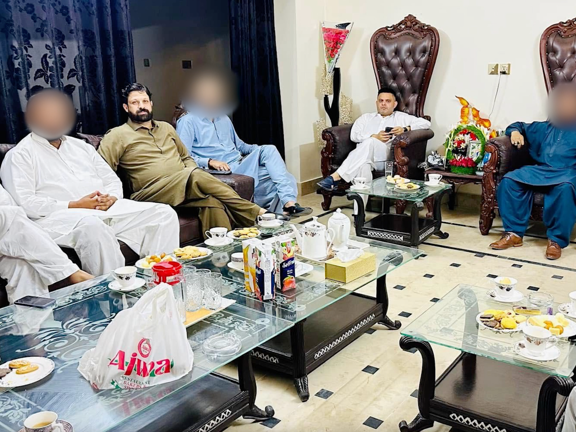 Councillor Waseem Zaffar pictured with Raja Arshad Khan