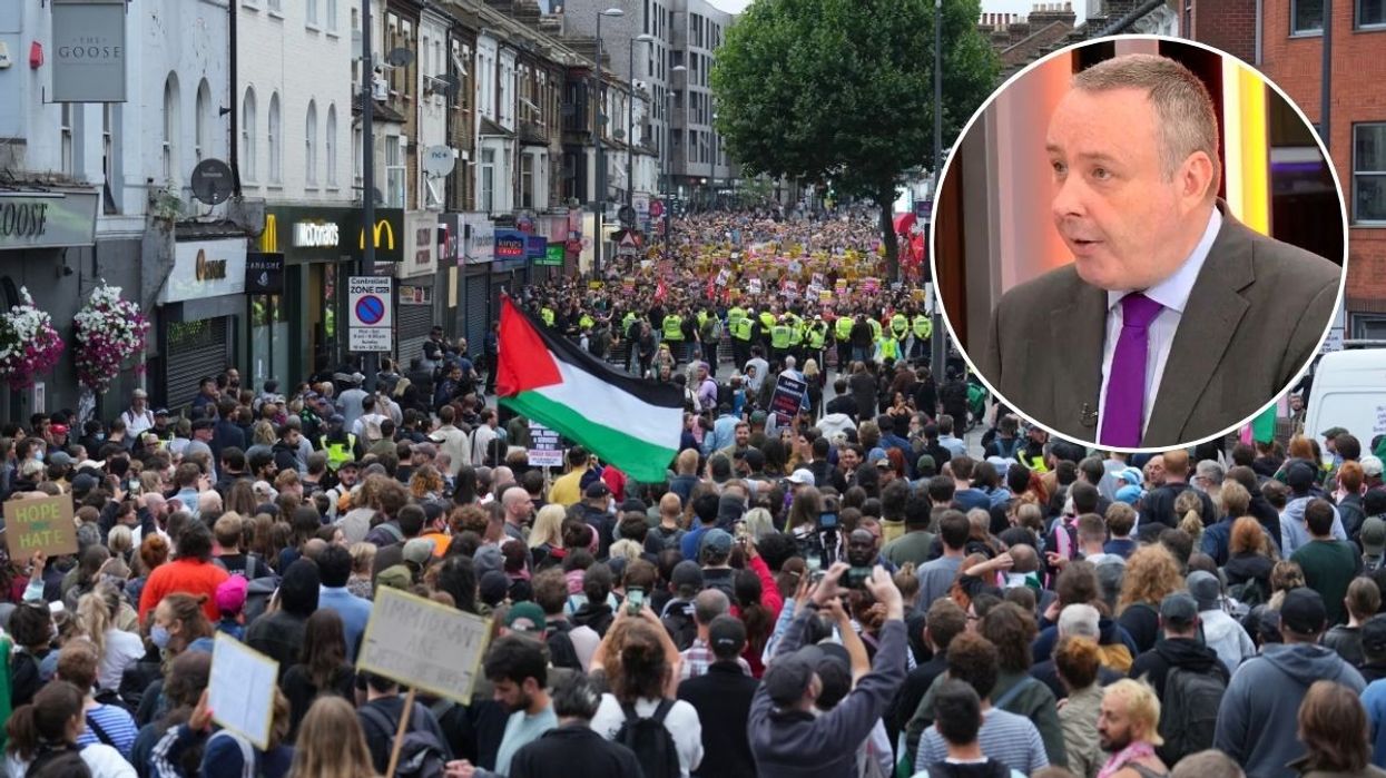 Counter-protest group and Mark White