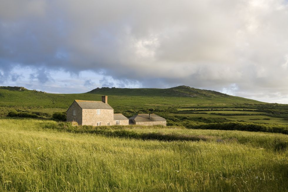 Country farm house, Cornwall, England