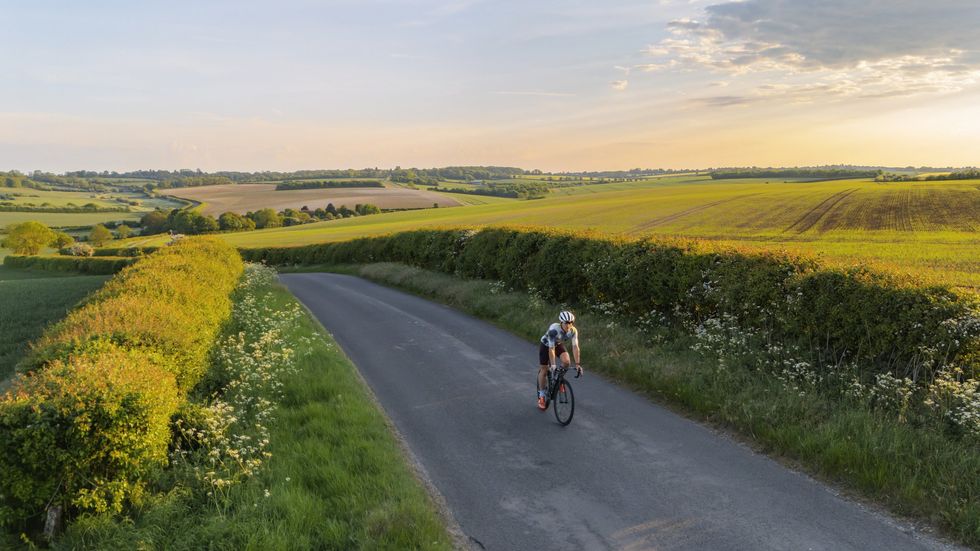 Country roads and bicycle