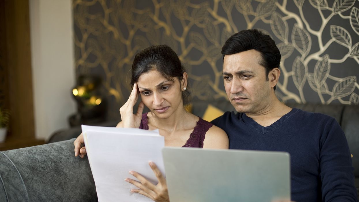 Couple confused at bills